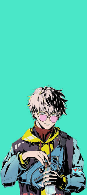 Jujutsu Kaisen Gojo Sanaa ya Kijiko — iPhone 17e Picha ya Ukuta