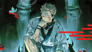 Jujutsu Kaisen nyuma — Jujutsu kaisen Picha ya Ukuta