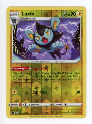 Kadi ya Kukaribiana ya Luxio ya Rangi ya Kikundi na Kijani — Pokemon Picha ya Ukuta