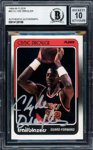 Kadi ya Picha ya Clyde Drexler ya NBA yenye Saini — Lenovo Legion Y700 AI Picha ya Ukuta