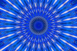 Kaleidoscope Baridi ya Bluu — Bluu baridi Picha ya Ukuta