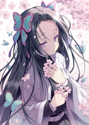 Kanae Kocho Sanaa ya Pasteli wallpaper — Oppo Pad 6 Picha ya Ukuta