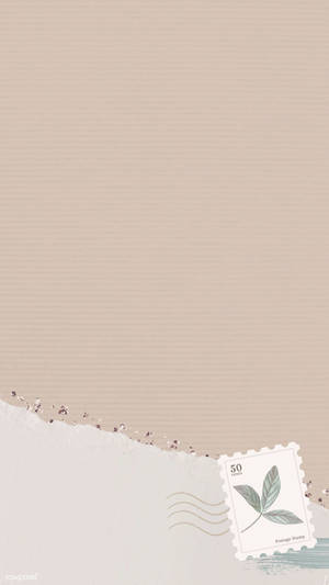 Karatasi ya Kawaida ya Beige yenye Muundo wa Vekta — Mandhari ya kupendeza minimalist Picha ya Ukuta