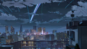 Picha za Anime City — Mji wa anime Picha ya Ukuta