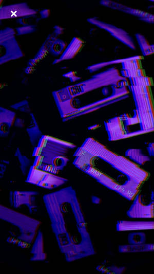 Kaseti Aesthetic Bluu Giza HD — Aesthetic Dark Blue Picha ya Ukuta