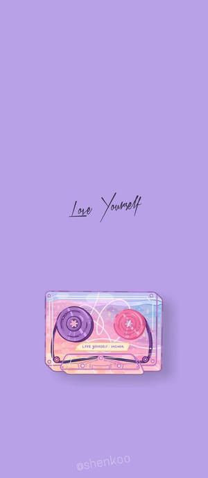 Kaseti ya BTS Aesthetic Love Yourself — Bts aesthetic Picha ya Ukuta