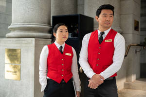 Katy Na Shang Chi Na Ubingwa Wa Pete Kumi — Marvel Picha ya Ukuta