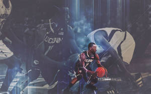 Kemba Walker UConn Huskies kifuniko wallpaper. — Muted Picha ya Ukuta