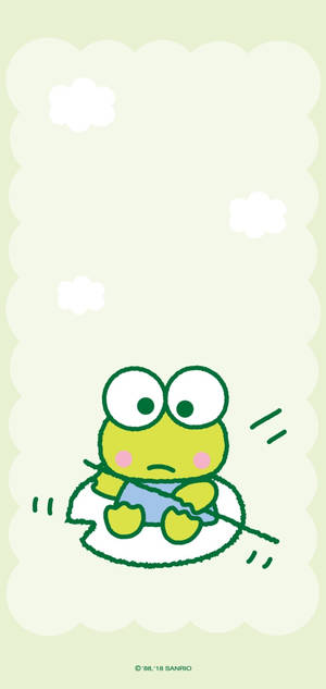 Keroppi mwenye huzuni wallpaper — iPhone 16 Pro Max Picha ya Ukuta