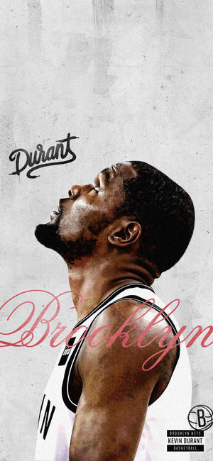 Kevin Durant Brooklyn Nets wallpaper — iPhone 17 Pro Picha ya Ukuta