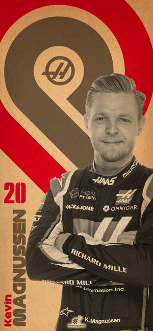 Kevin Magnussen 20 Haas Edit — iPhone 14 Pro Picha ya Ukuta