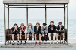 Kibao cha Albamu cha BTS cha Laptop — Bts laptop Picha ya Ukuta
