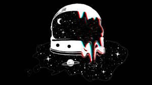 Kibao cha Astronauti Kilichopinda Mwonekano wa Kichaa