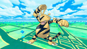 Kichwa: Electabuzz akichunguza katika ulimwengu wa Pokemon Go — Pokemon Picha ya Ukuta