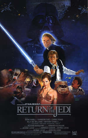 Kichwa: Pambano la Kuvutia katika Return of the Jedi — Nubia Flip2 Picha ya Ukuta