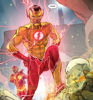 Picha ya mwendo kasi Kid Flash — Galaxy Z Flip7 FE Picha ya Ukuta