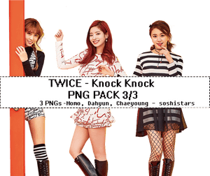 Kifurushi cha Picha za Twice Knock Knock P N G