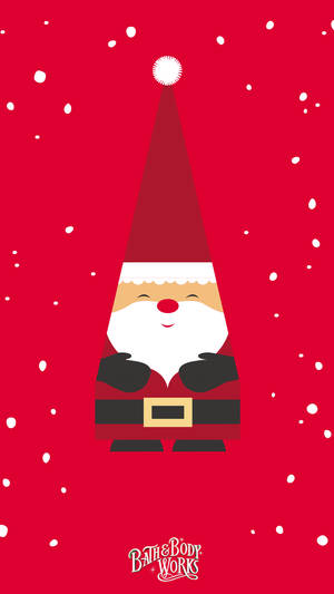 Picha ya mandhari ya IPhone ya Santa Mwekundu Krismasi