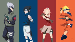 Kikundi cha Naruto Timu ya 7 Kidogo — Naruto Picha ya Ukuta
