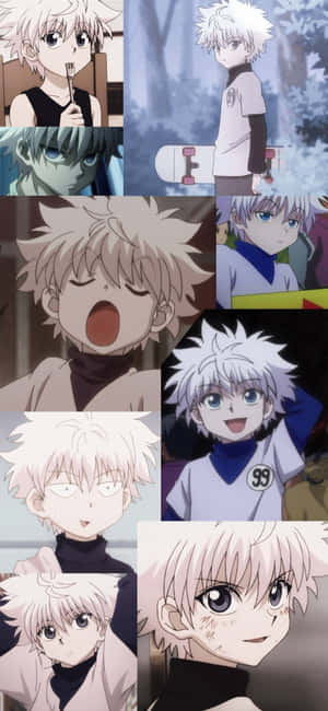 Killua Collage Hunter X Hunter PFP — Galaxy A Picha ya Ukuta
