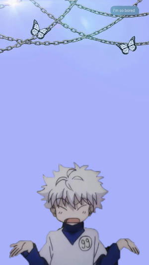 Killua Mzuri Na Nambari Ya Uchunguzi Wake Wa Wawindaji — Picha nzuri za anime Picha ya Ukuta