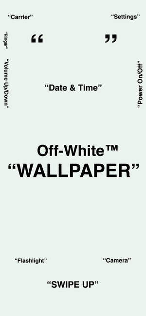 Picha ya kipochi ya Off White kwa iPhone — iPhone 18 Pro Picha ya Ukuta