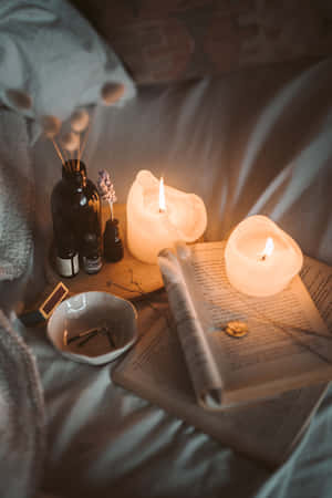 Candle background — Honor MagicPad 3 Pro Picha ya Ukuta
