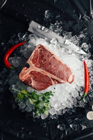 Kobe Beef On Tube Ice — Huawei MatePad Edge Picha ya Ukuta