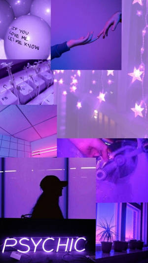 Kola ya Picha ya Aesthetic ya Rangi ya Zambarau Mwanga — Zambarau aesthetic GIF Picha ya Ukuta