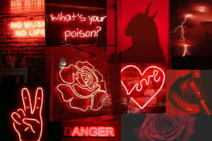 Aesthetic Nyekundu Neon