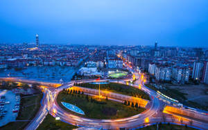 Konya city Time Lapse wallpaper — Magharibi Picha ya Ukuta