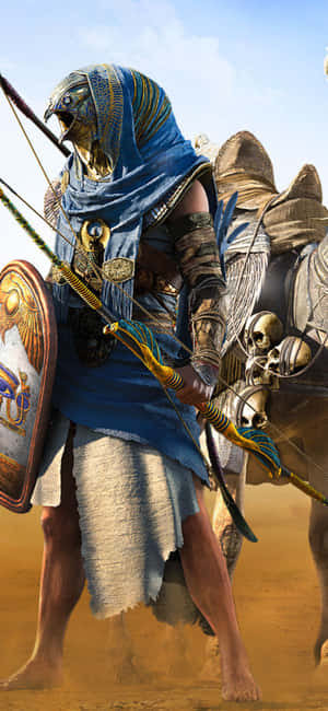 Iphone X Assassin's Creed Origins Background — Realme Neo7x Picha ya Ukuta