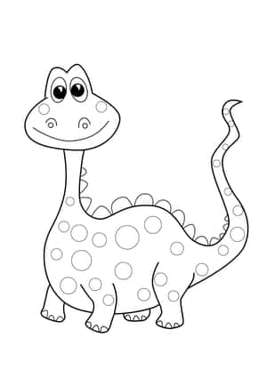 Dinosaur Coloring Pictures — iPad Pro M4 Picha ya Ukuta