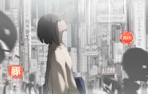 Picha za Anime City — Mji wa anime Picha ya Ukuta