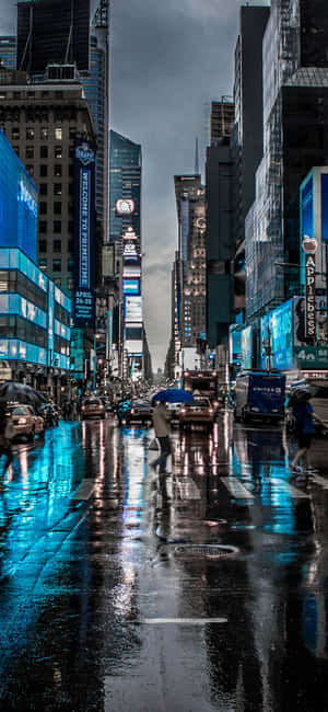 Iphone X New York Background — Realme GT 7T Picha ya Ukuta