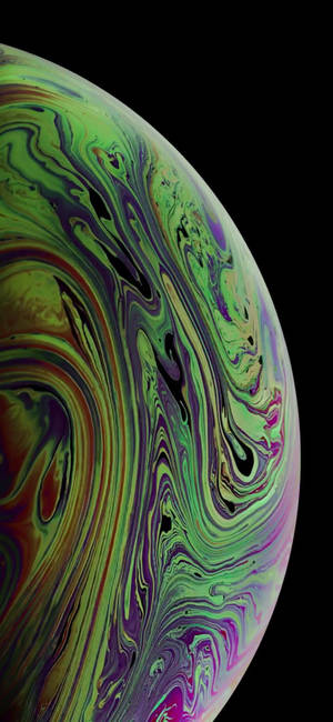 Wallpaper ya sayari yenye jamaa kwenye space — iPhone 18 Picha ya Ukuta