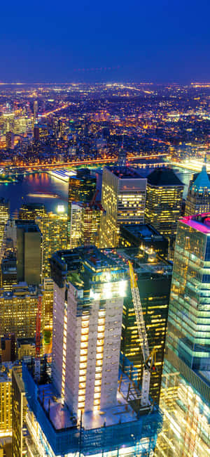 Iphone X New York Background — OnePlus Ace Picha ya Ukuta