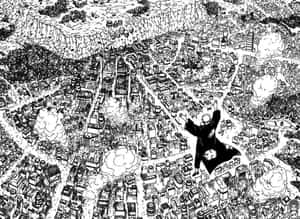 Mandhari ya Paneli ya Manga — Panel ya manga Picha ya Ukuta