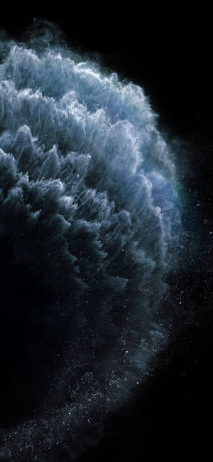 Thick white waves iPhone 11 wallpaper. — iPhone 11 Picha ya Ukuta