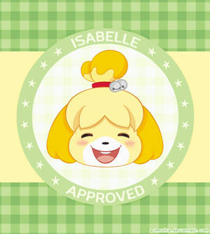 Adorable HD Isabelle Animal Crossing wallpaper — Vivo X Fold3 Picha ya Ukuta