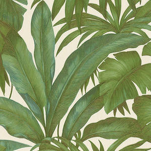 Wallpaper ya Versace Green Leaf. — Pixel Watch 3 Picha ya Ukuta