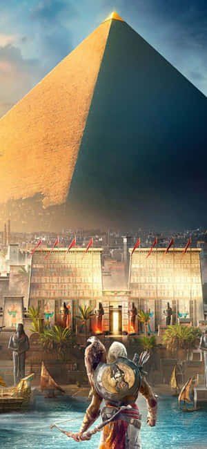 Iphone X Assassin's Creed Origins Background — Realme Neo8 Picha ya Ukuta
