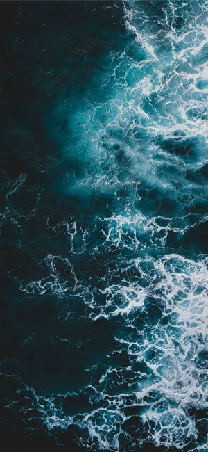 iPhone 11 deep ocean whitecaps wallpaper. — iPhone 11 Picha ya Ukuta