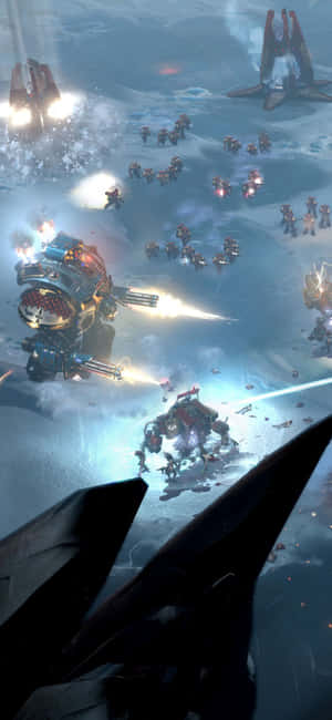 Iphone Xs Dawn Of War Iii Background — Galaxy XCover7 Pro Picha ya Ukuta