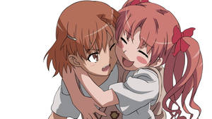 Kukumbatiana kwa Wanandoa Vijana wa Anime wallpaper