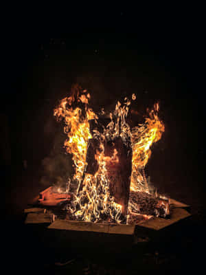 Picha za Bonfire — iPad Air 13 Picha ya Ukuta