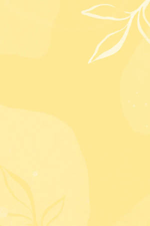 Kunja la Pastel la Kihisia la Plain la Njano — Aesthetic ya Pastel Yellow Picha ya Ukuta