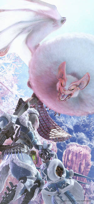Paolumu Monster Hunter World wallpaper ya simu. — iPhone 14 Pro Picha ya Ukuta