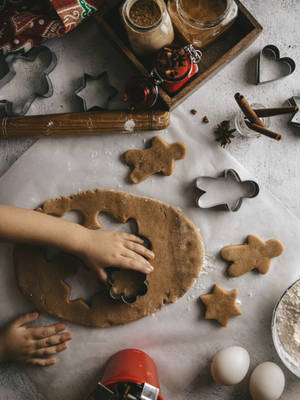 Kupika kuki za Gingerbread wallpaper — 3:4 Picha ya Ukuta