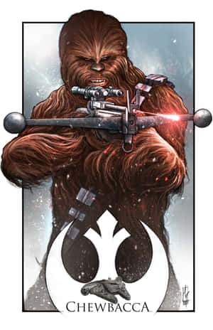 Kusafiri Galaxy na Wookiee — Xiaomi Pad Picha ya Ukuta